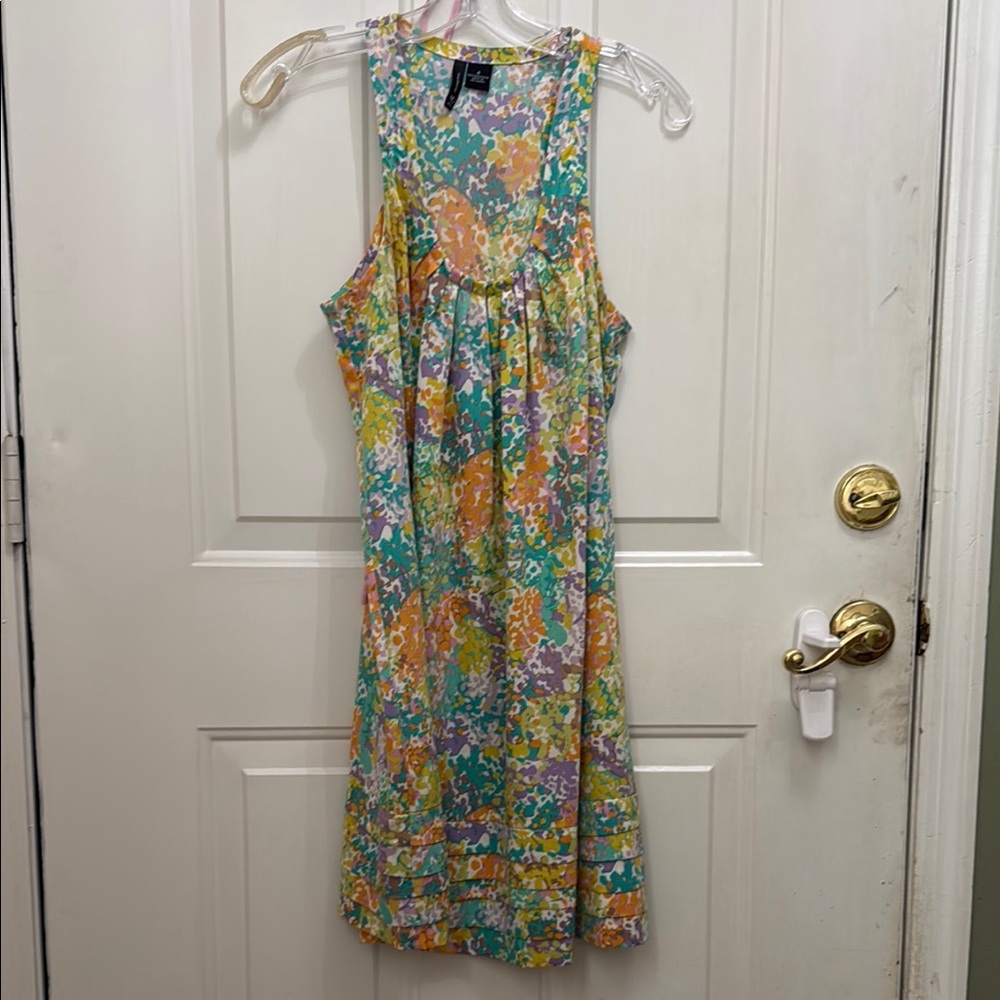 New Directions Vibrant Floral Midi Dress - Multicolor